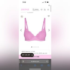 Skims bra and thong set